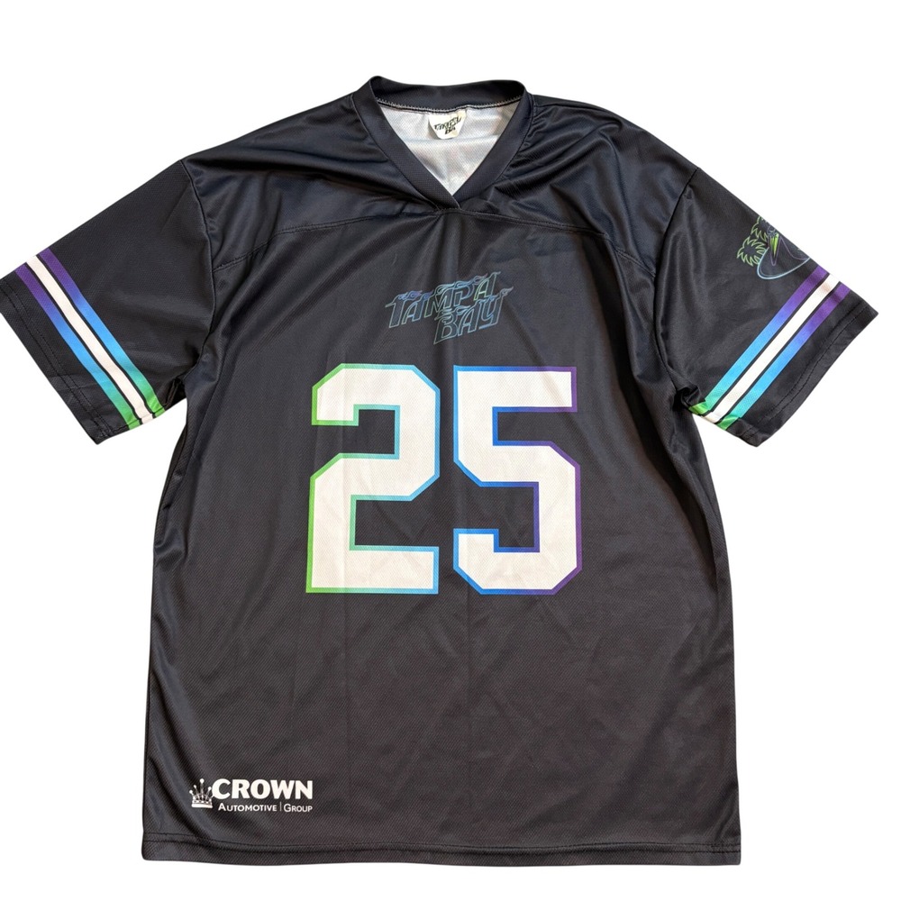 Tampa Bay Rays Baseball promotional Jersey #25 Mens Short Sleeve Large